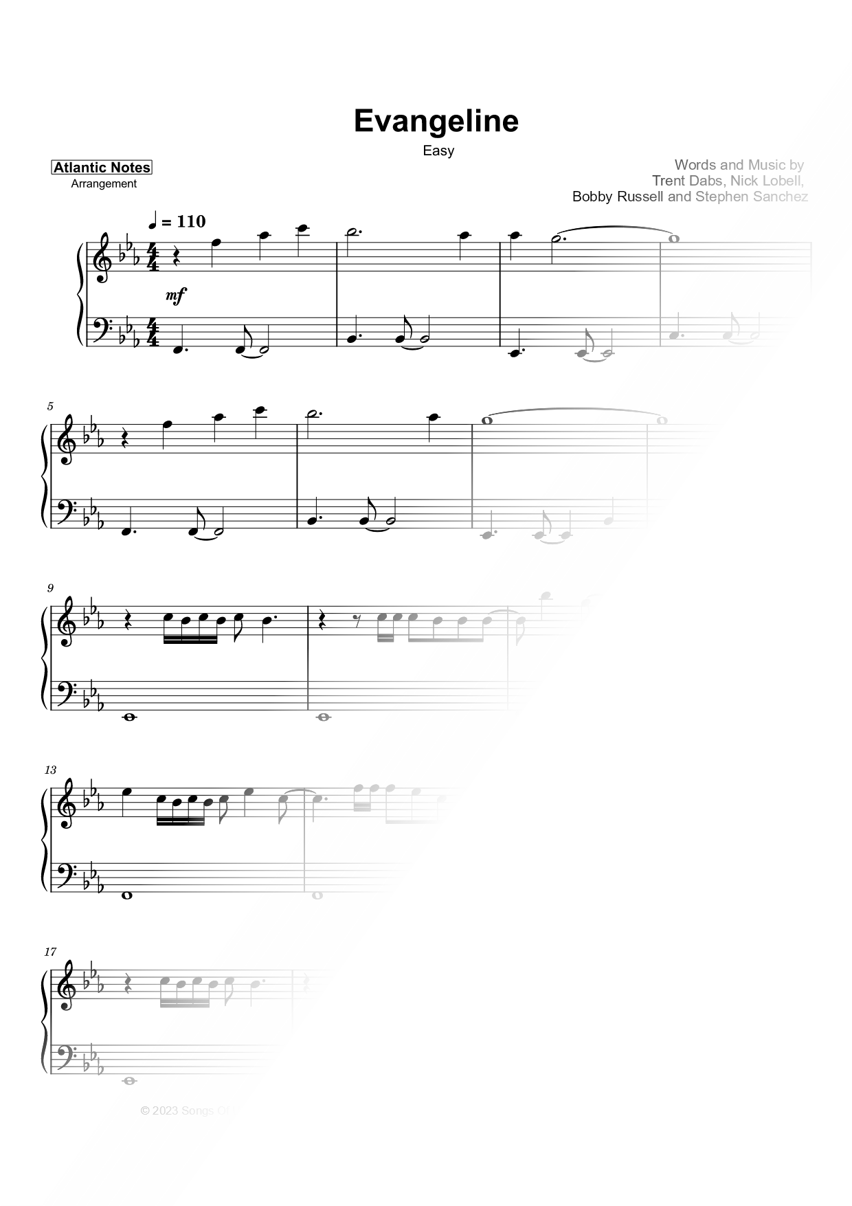 Evangeline [Easy]