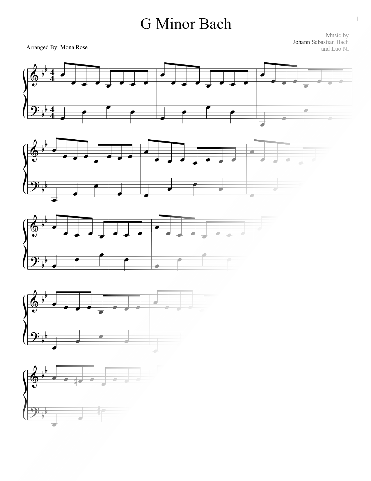 G Minor Bach
