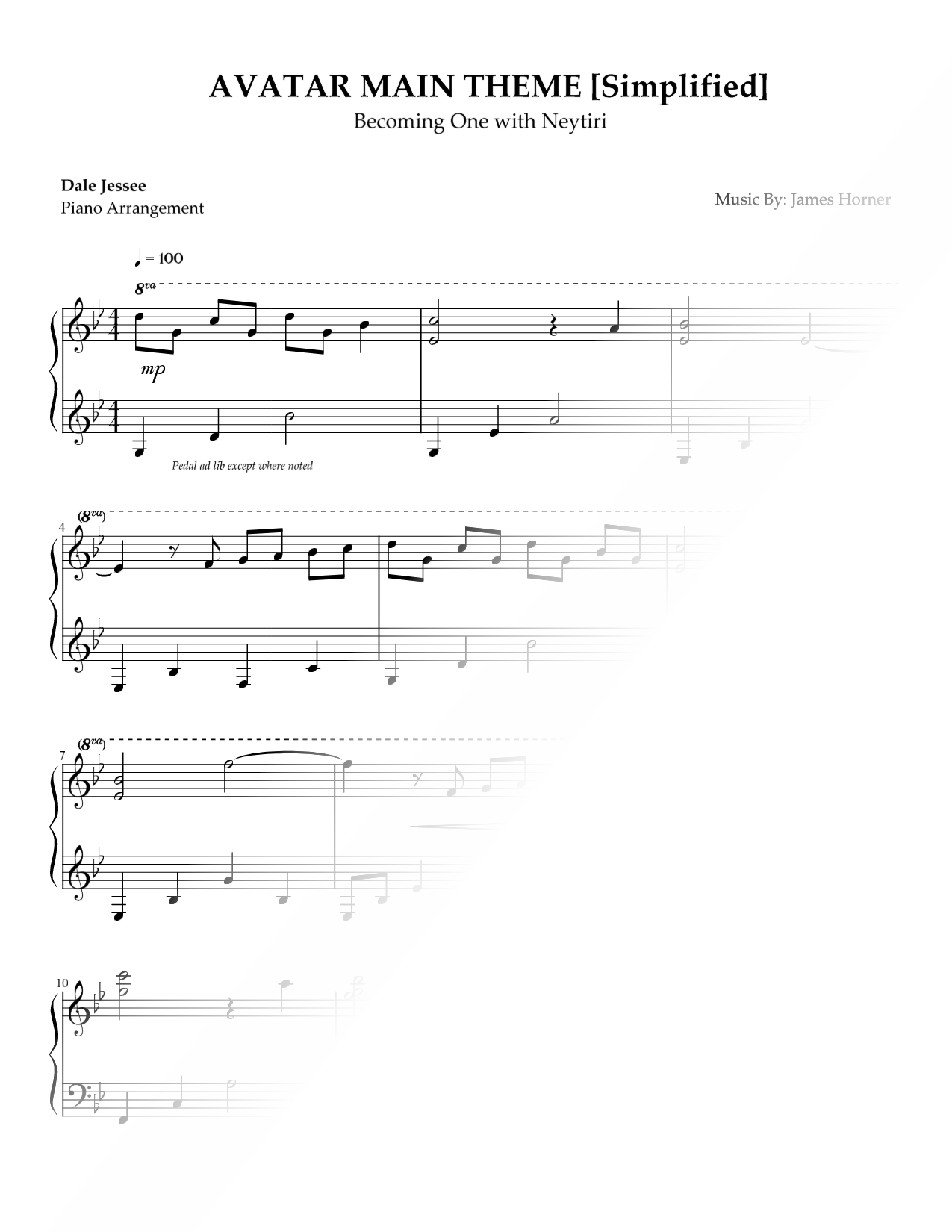 Avatar Main Theme [simplified]