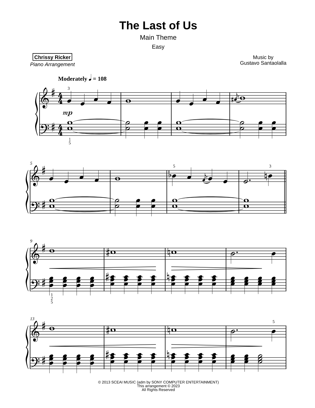 The Last of Us (Main Theme) [easy]