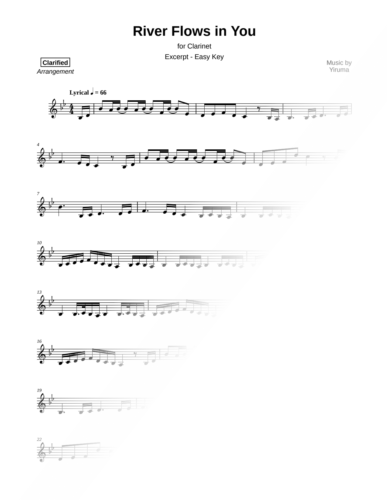 River Flows in You [excerpt - easy]
