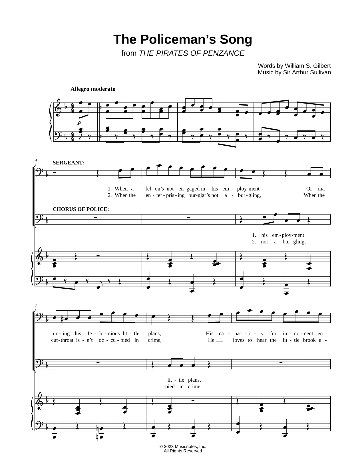 The Policeman's Song