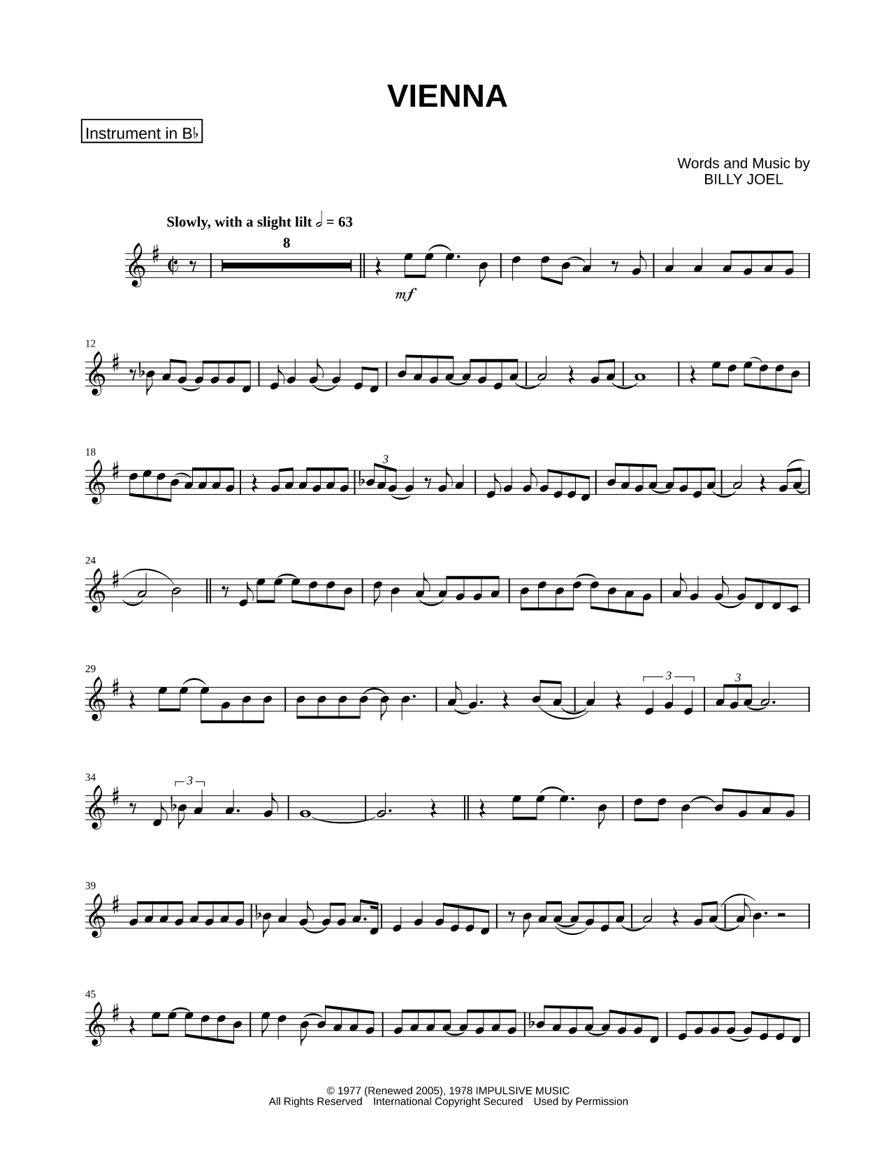 Vienna - Bb Instrument