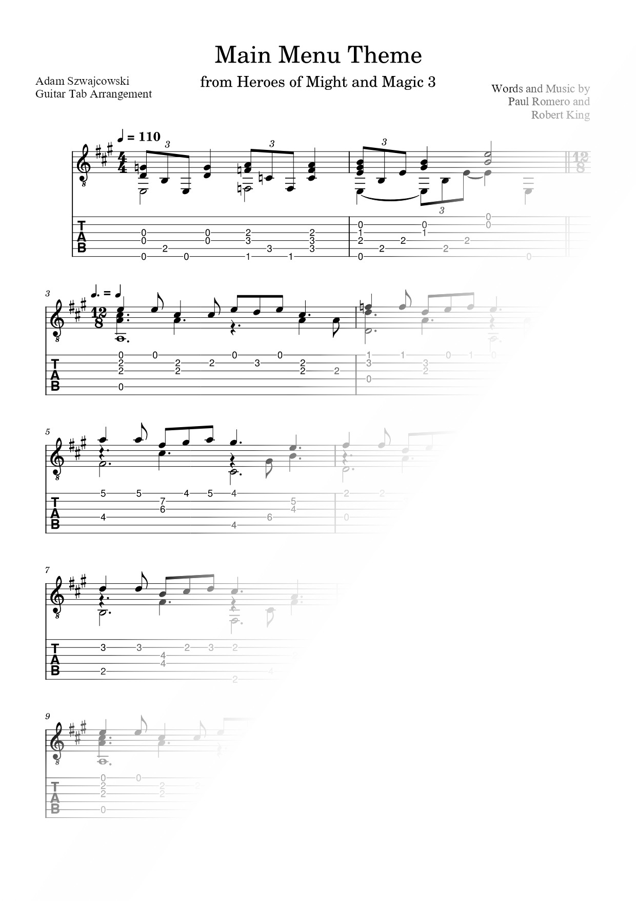 Main Menu Theme