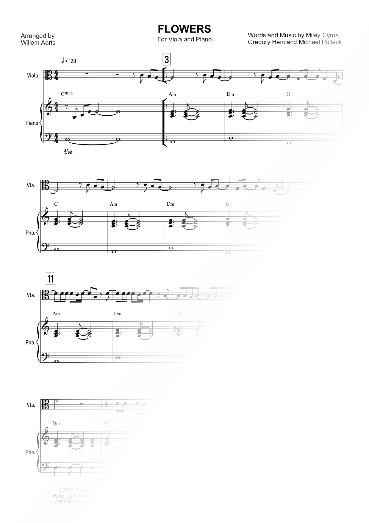 Flowers - Viola & Piano