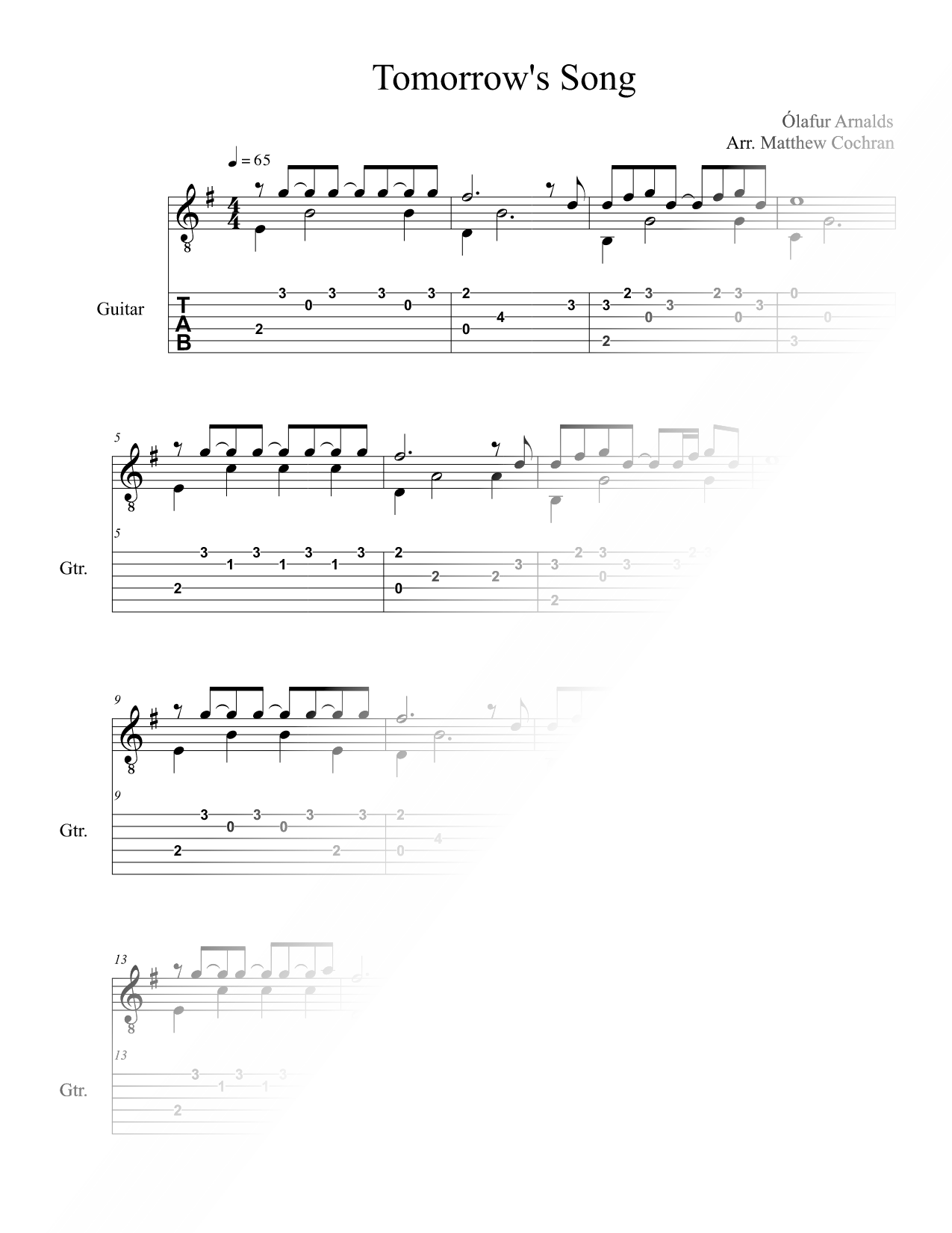 Tomorrow's Song