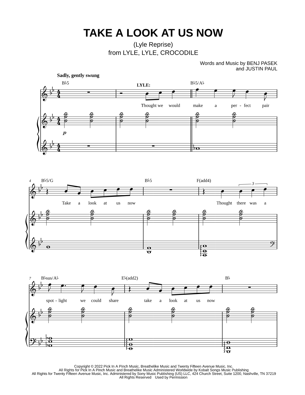 Take a Look at Us Now (Lyle Reprise)
