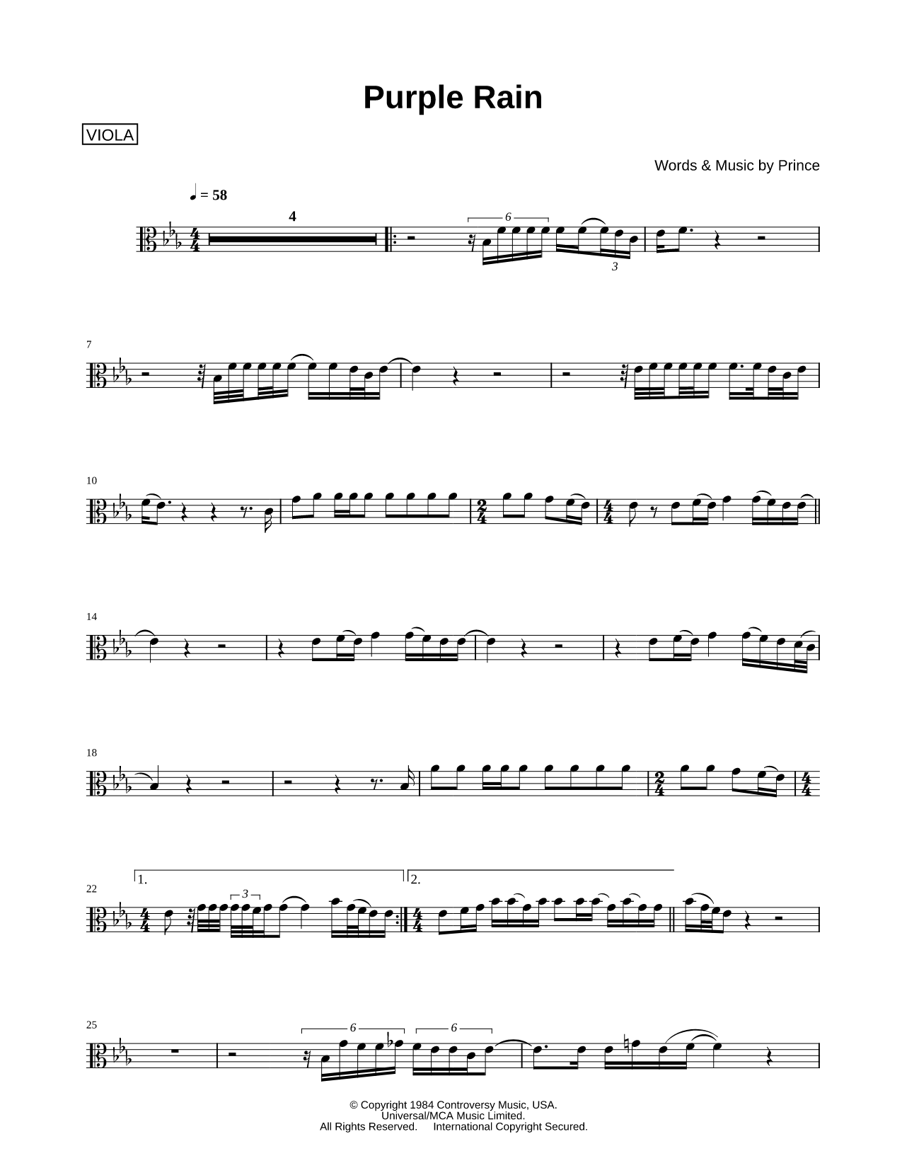Purple Rain - Viola