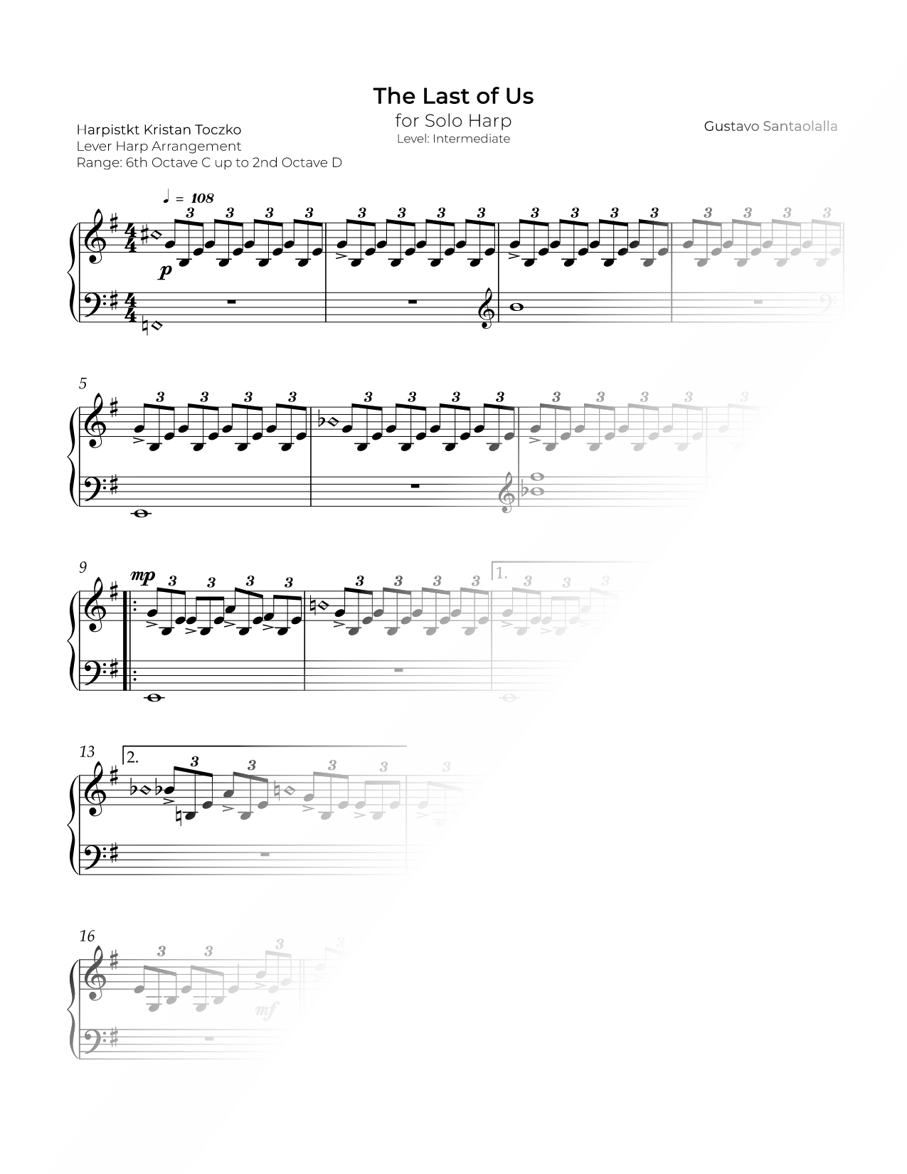 The Last of Us (Main Theme) [intermediate]