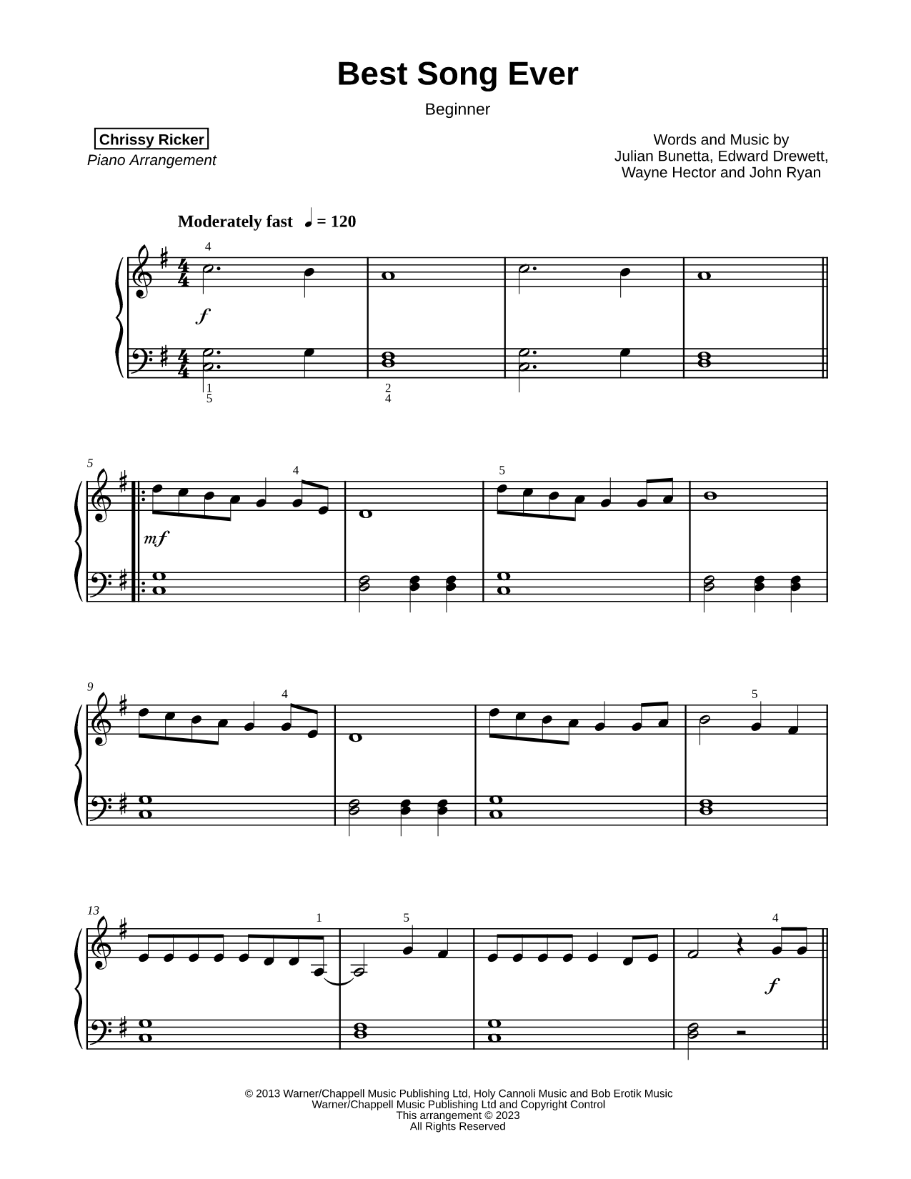 Best Song Ever [beginner]