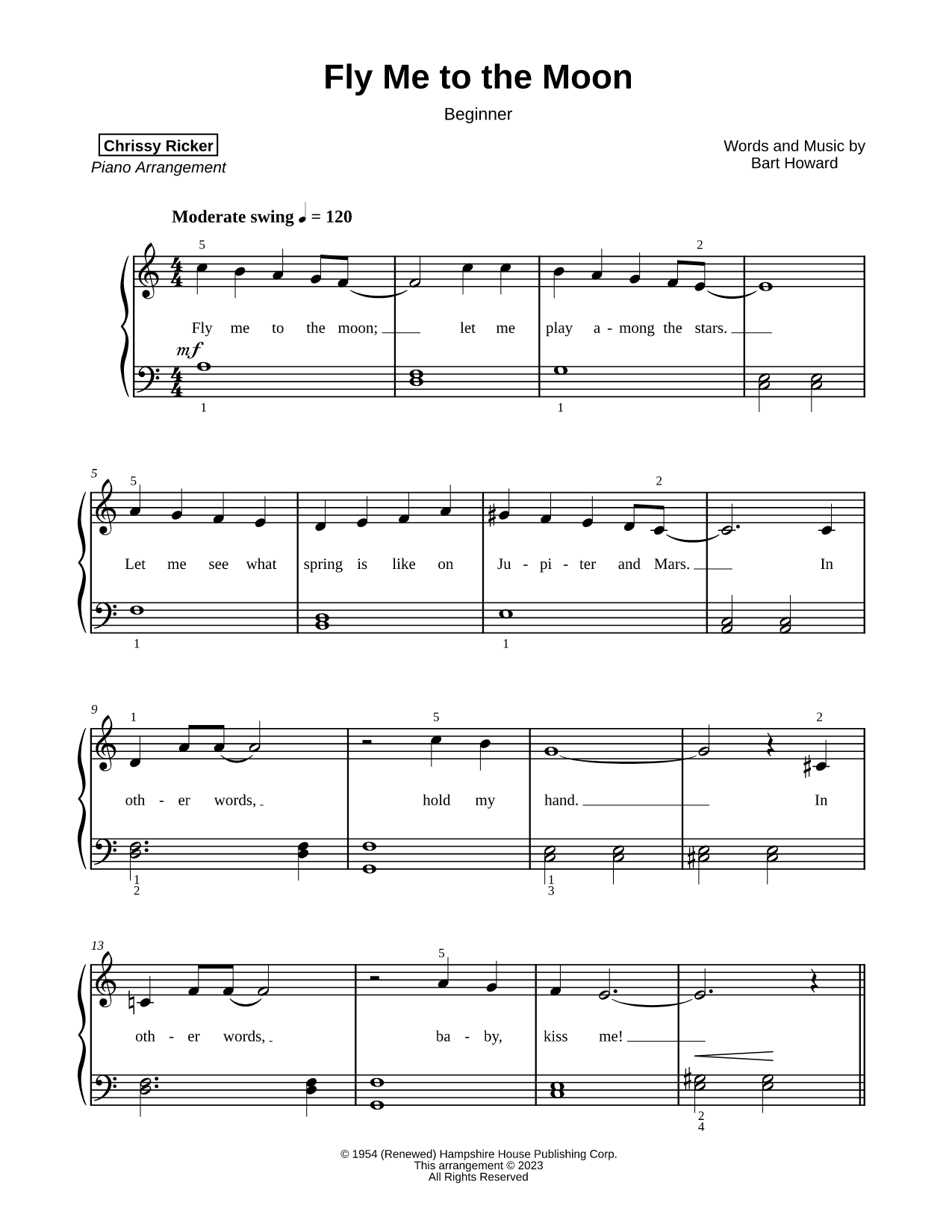 Fly Me to the Moon [beginner]