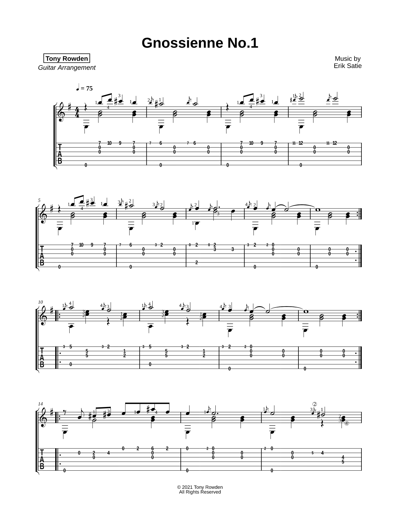 Gnossienne No. 1