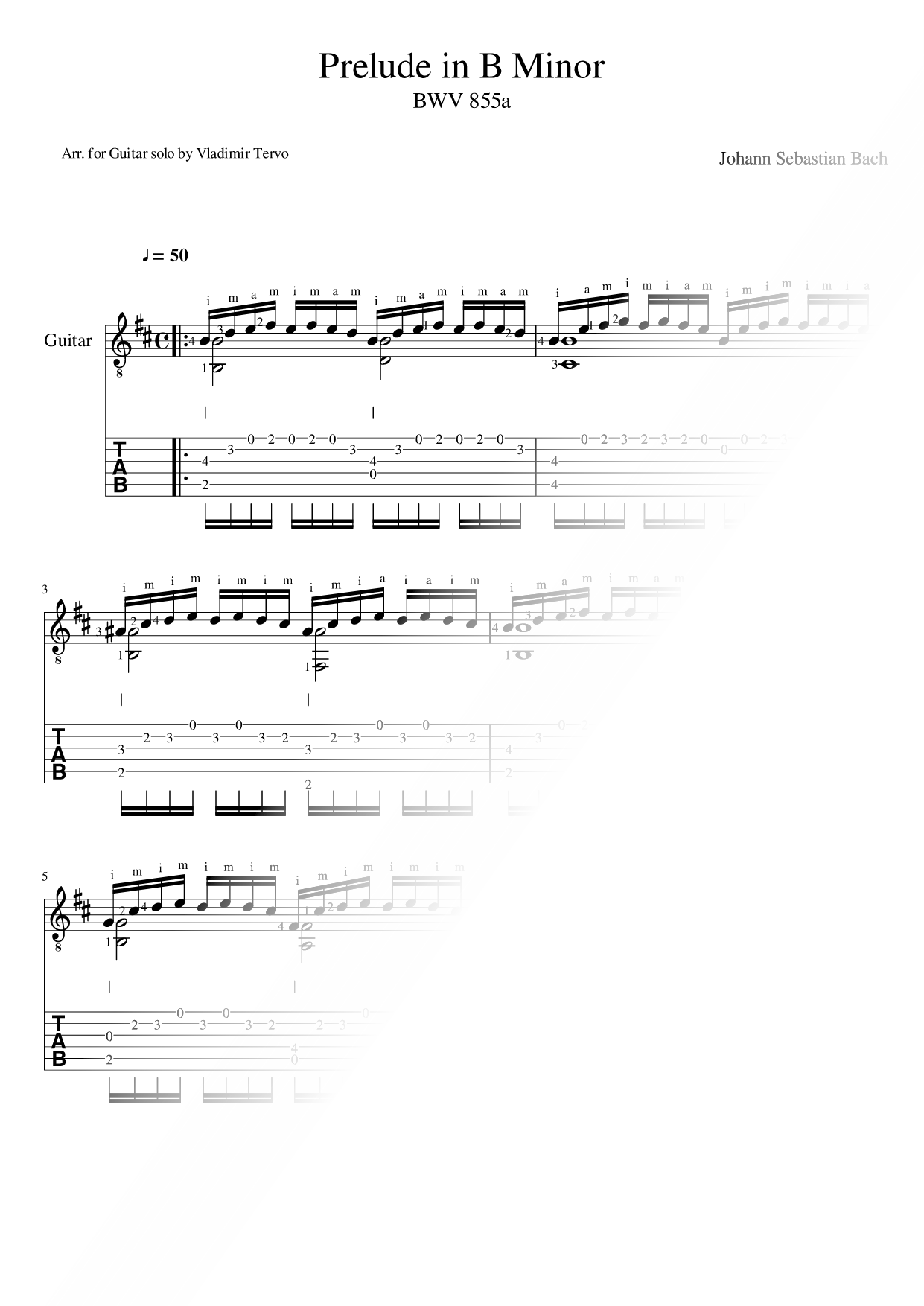 Präludium in B Minor, BWV 855a