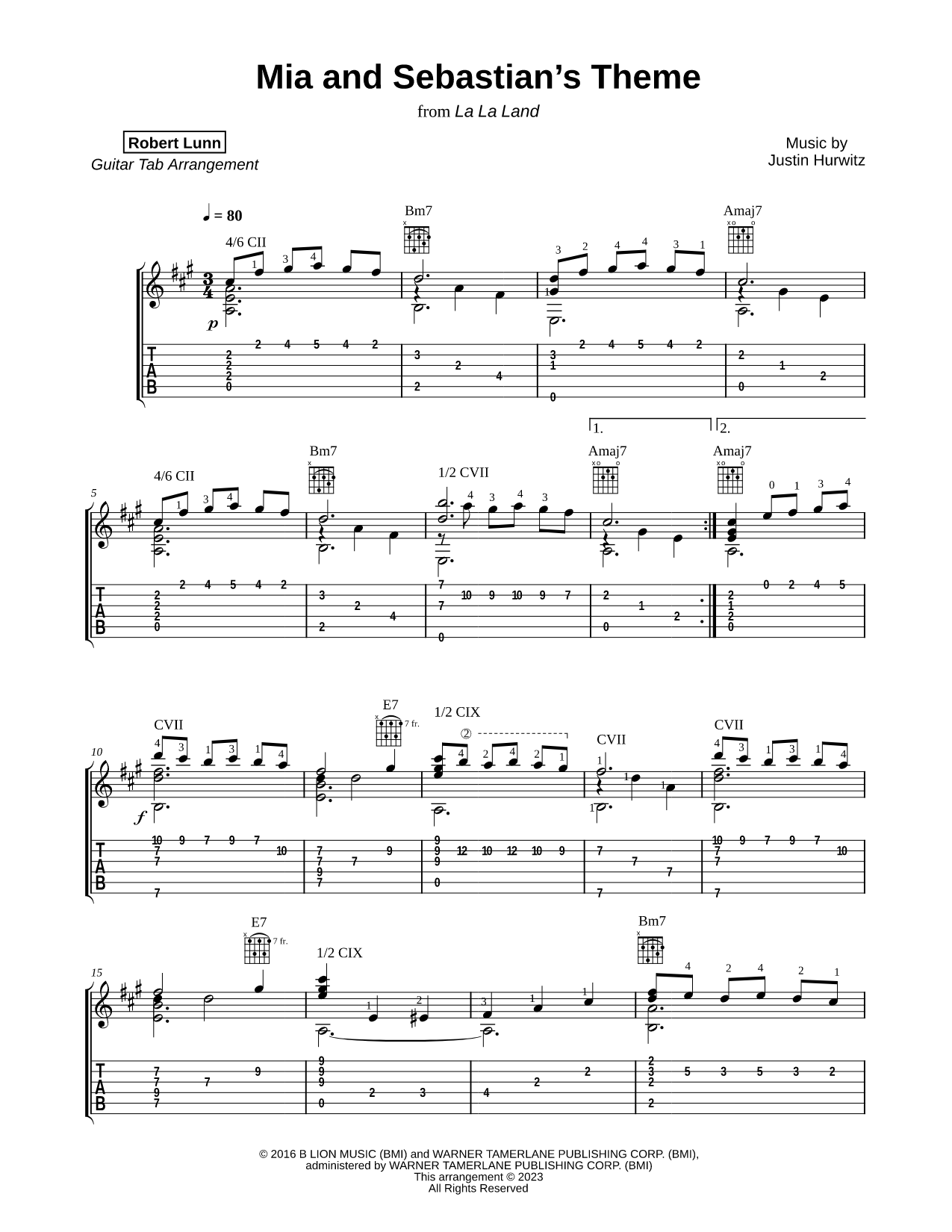Mia and Sebastian's Theme