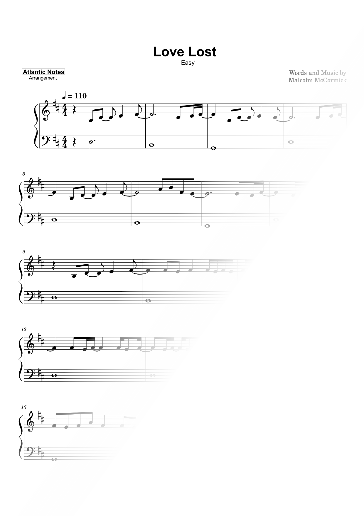 Love Lost [easy]
