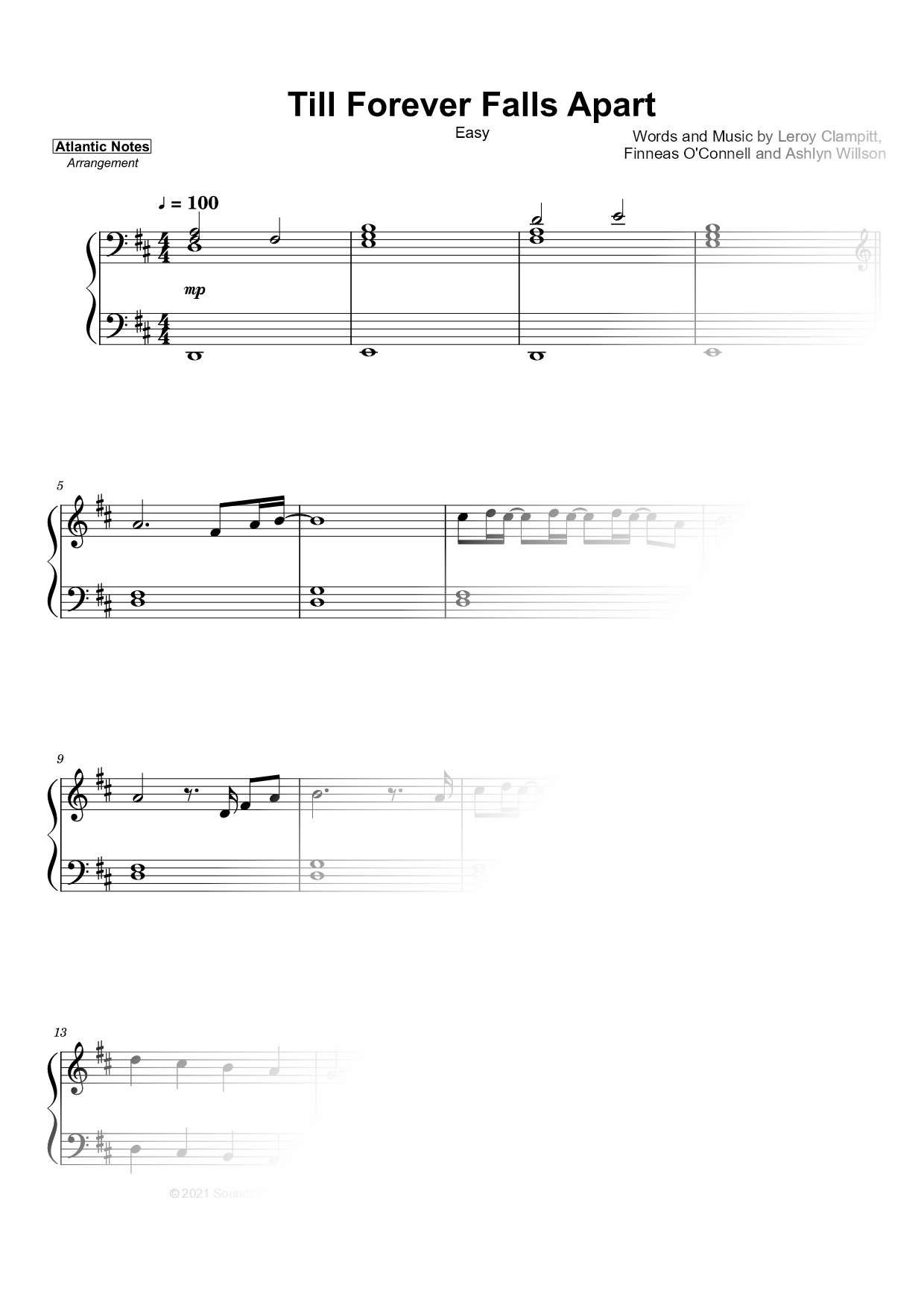 Till Forever Falls Apart [easy]