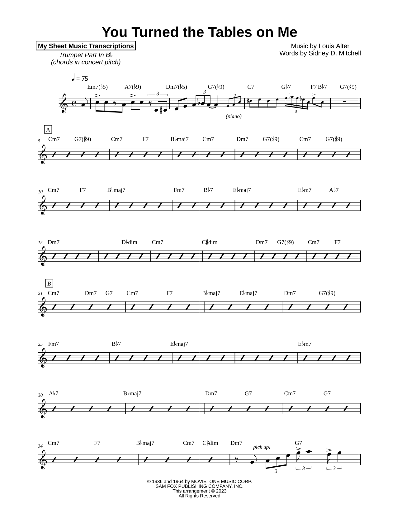 You Turned the Tables on Me (Ella Fitzgerald)