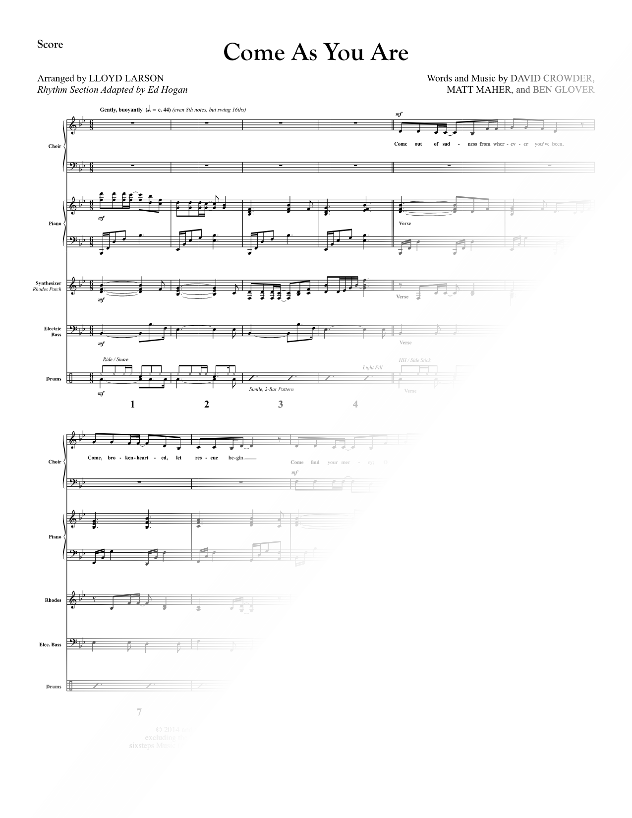 Come As You Are [Instrumental Parts]