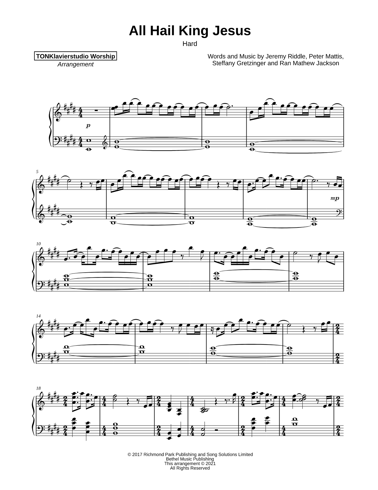 All Hail King Jesus [hard]