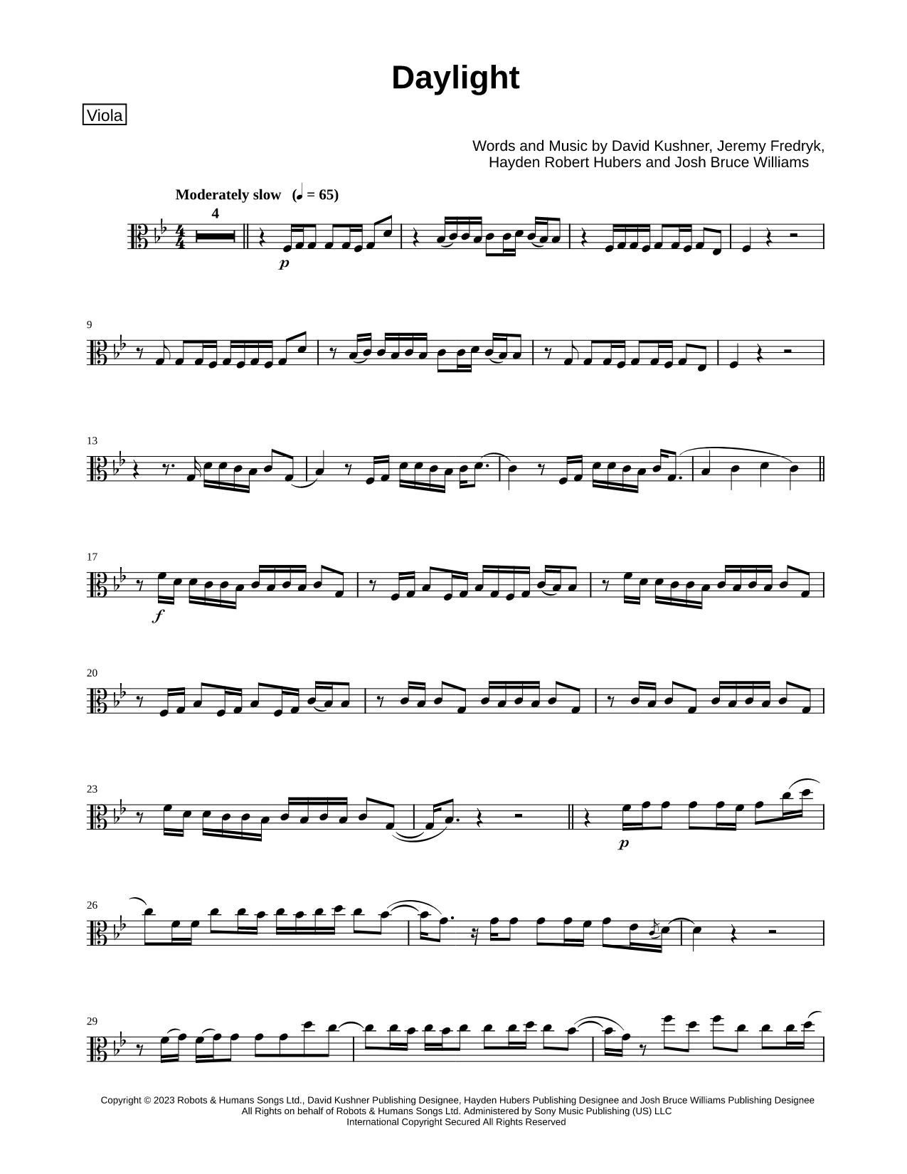 Daylight - Viola