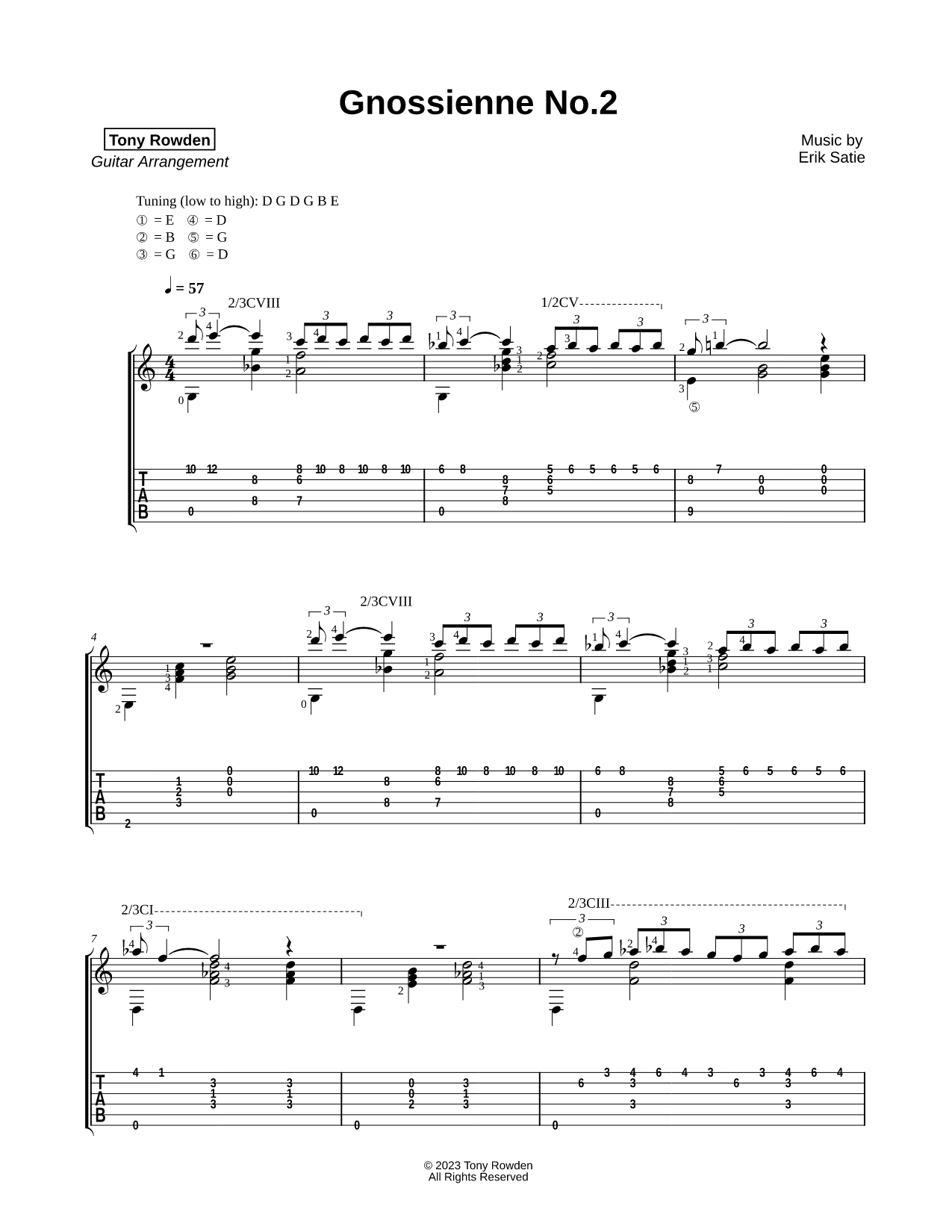 Gnossienne No. 2