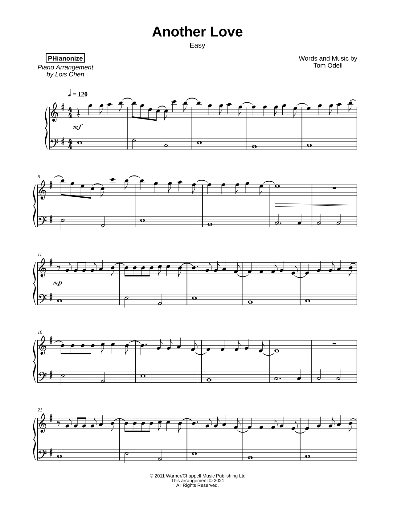 Another Love [easy]
