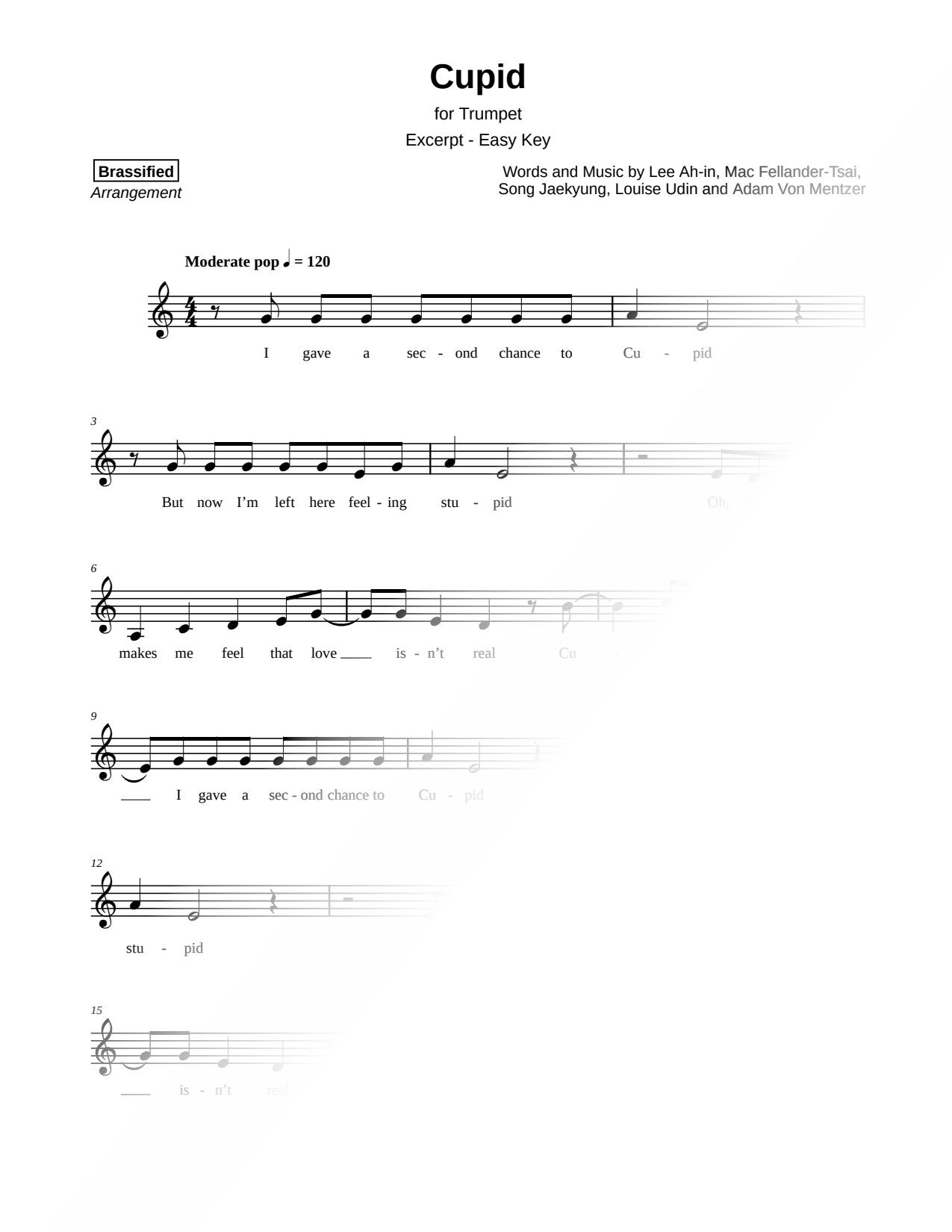 Cupid [excerpt - easy]