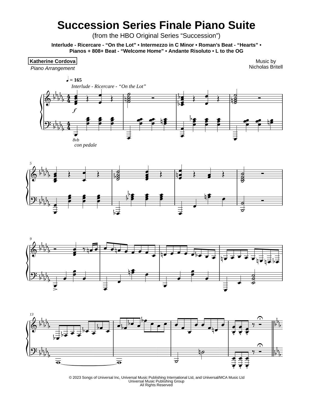 Succession Series Finale Piano Suite