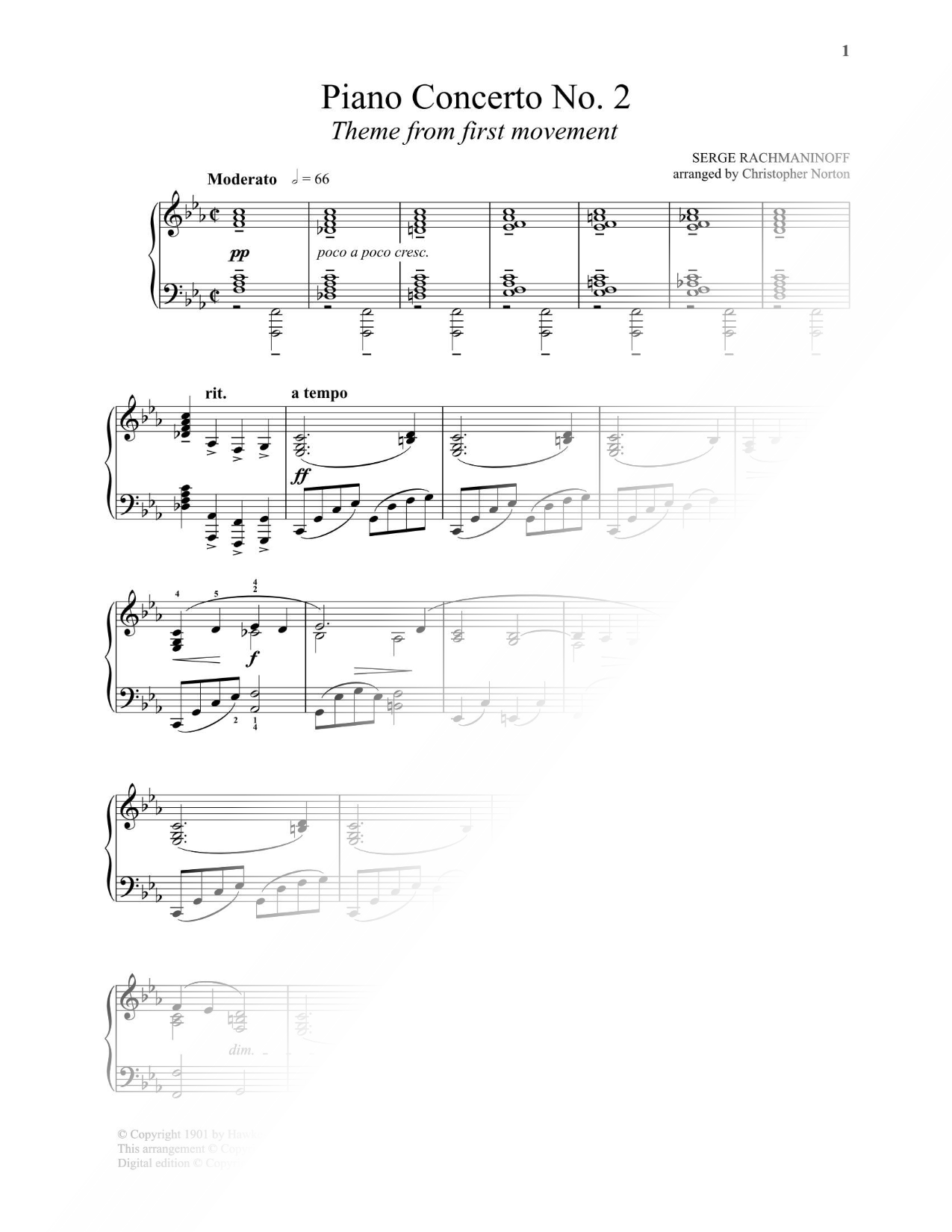 Piano Concerto No. 2 in C Minor, Op. 18: I. Moderato