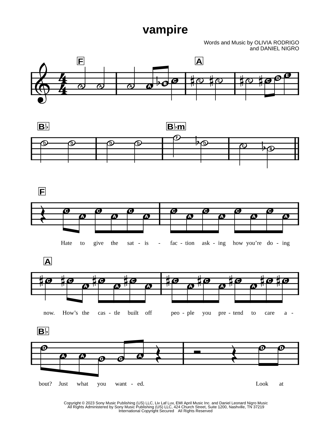 vampire - Olivia Rodrigo
