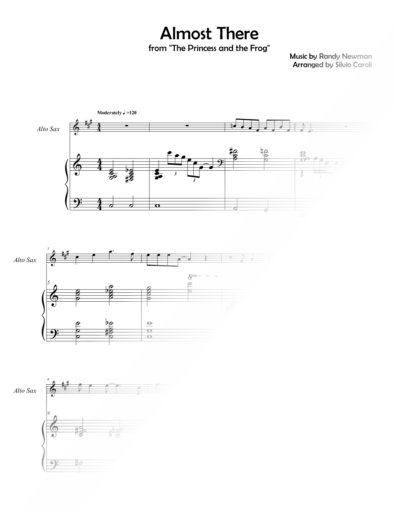 Almost There - Alto Saxophone & Piano