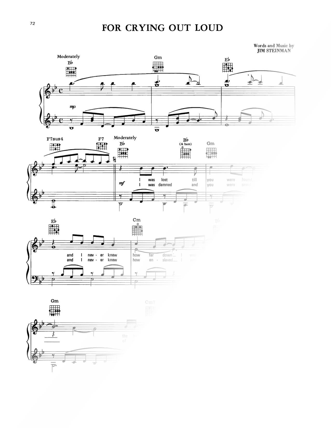 For Crying Out Loud