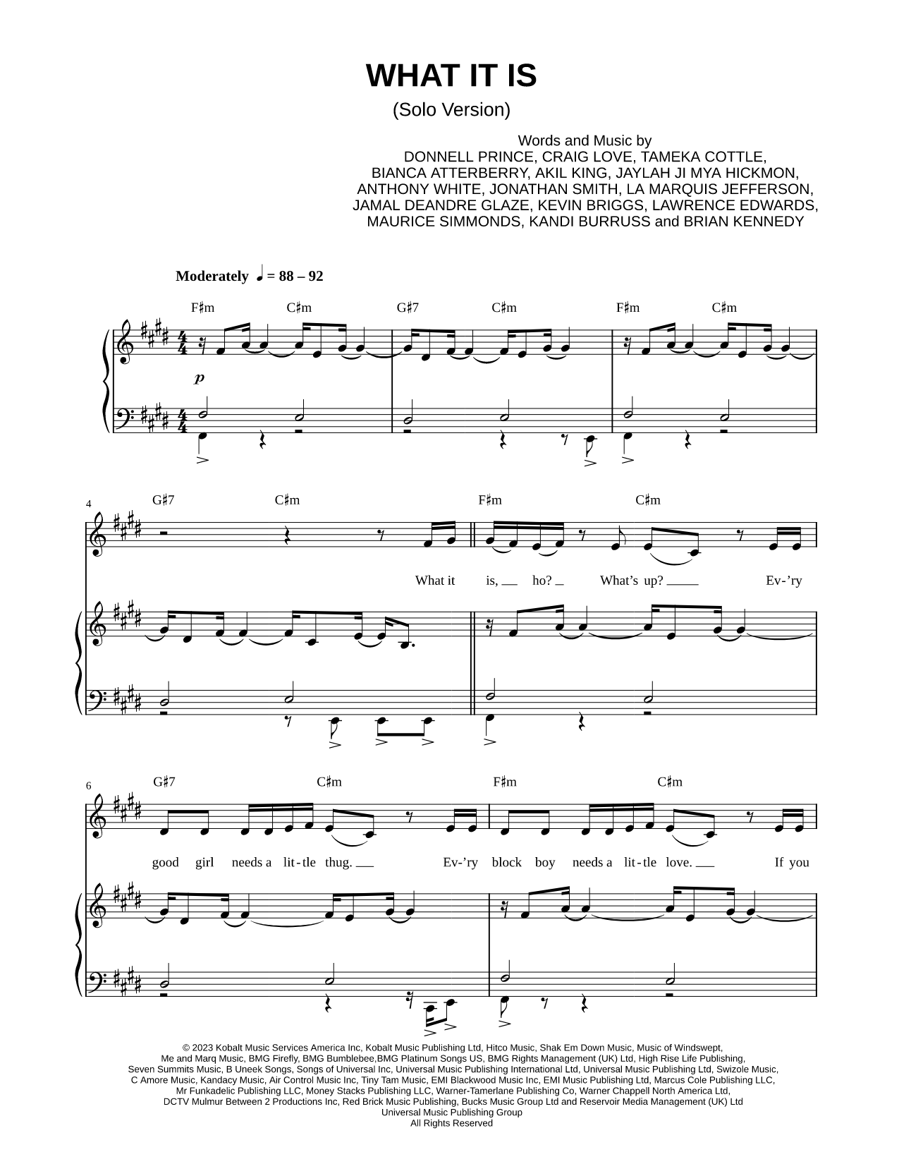 What It Is (Solo Version)
