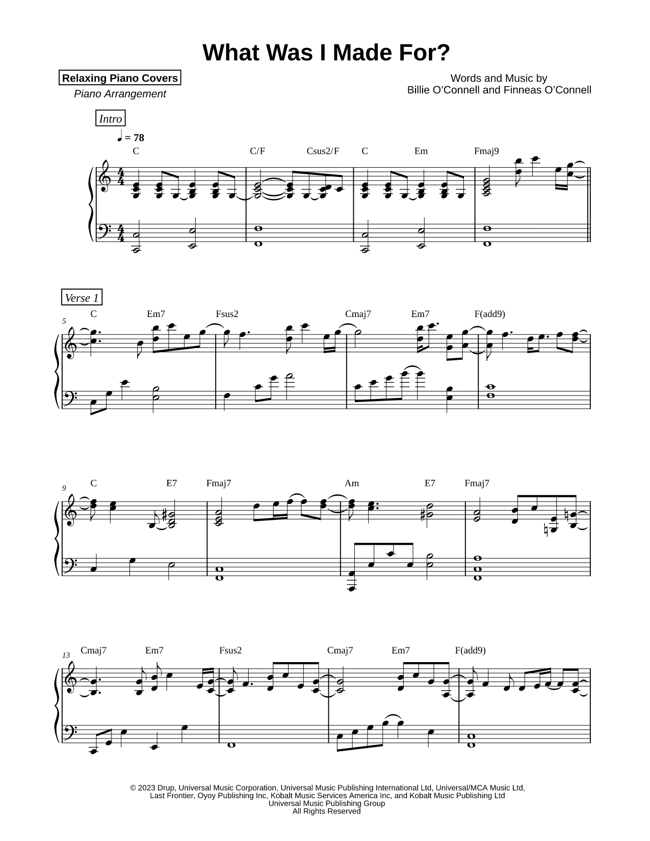 What Was I Made For?