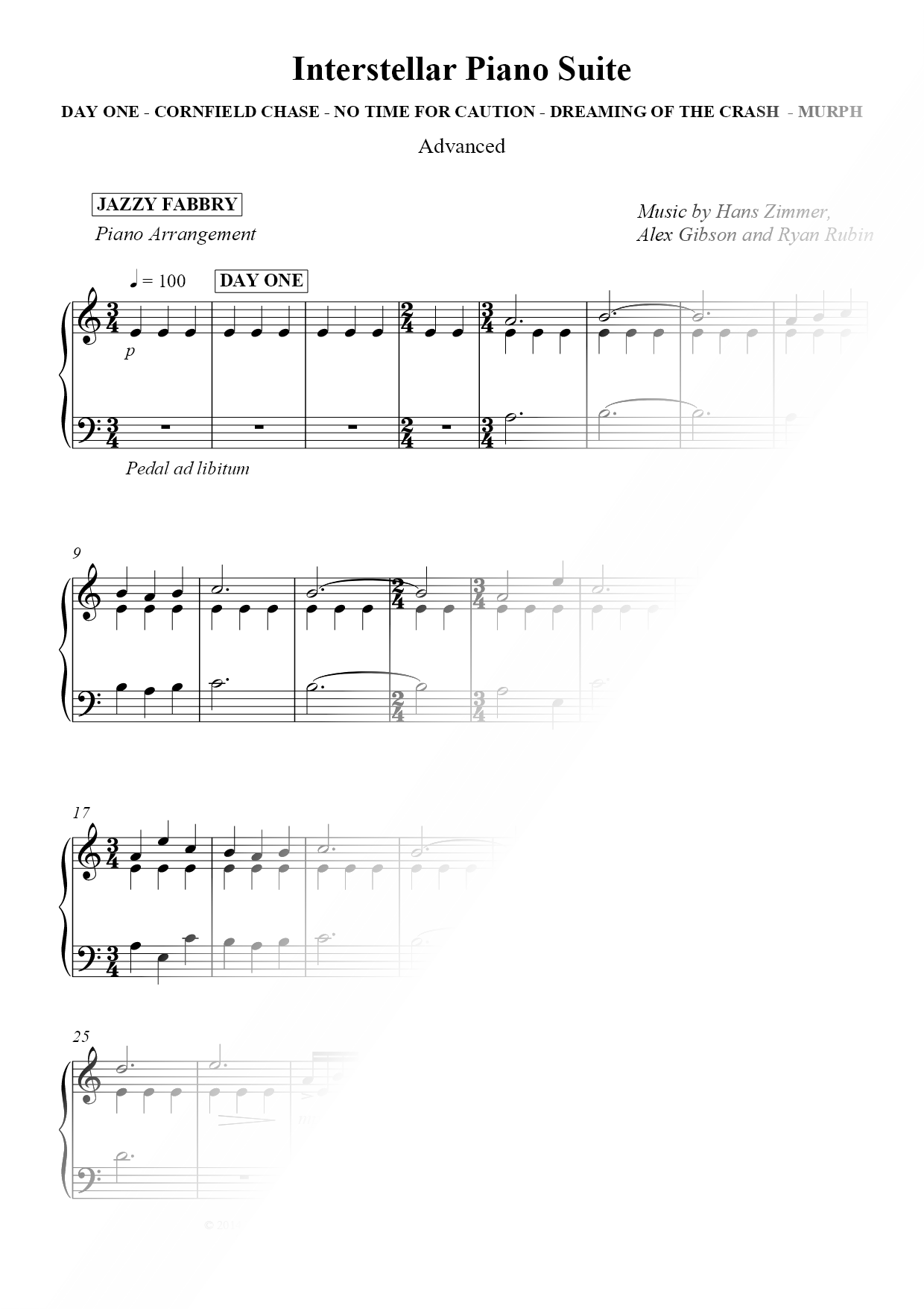 Interstellar Piano Suite [advanced]