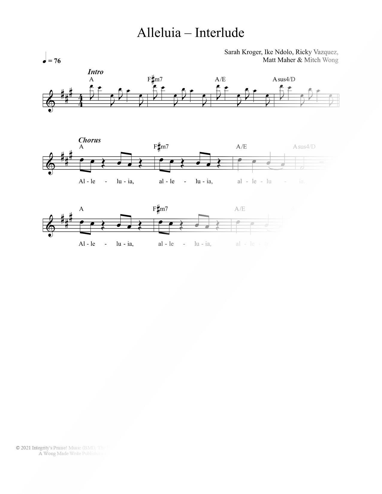 Alleluia - Interlude
