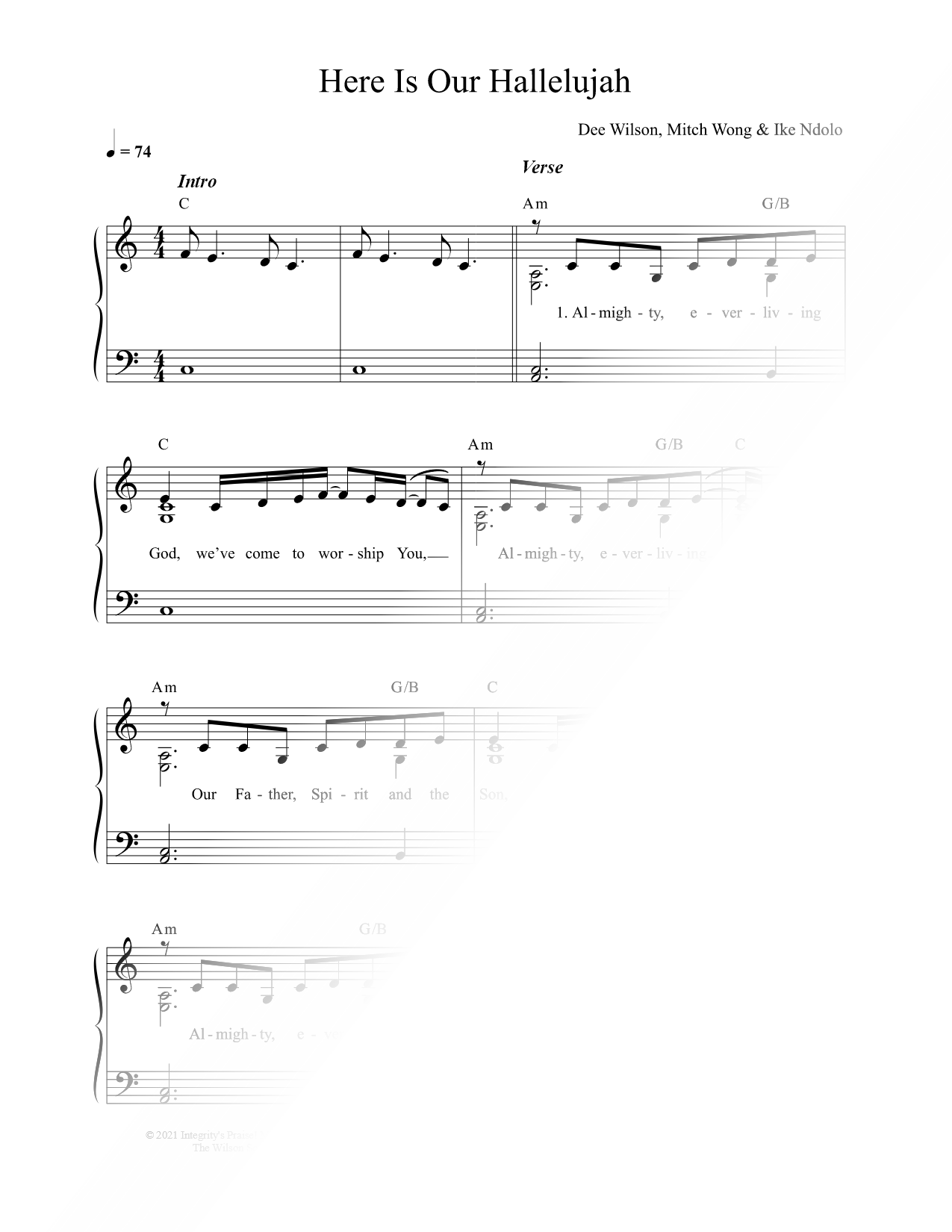 Here Is Our Hallelujah