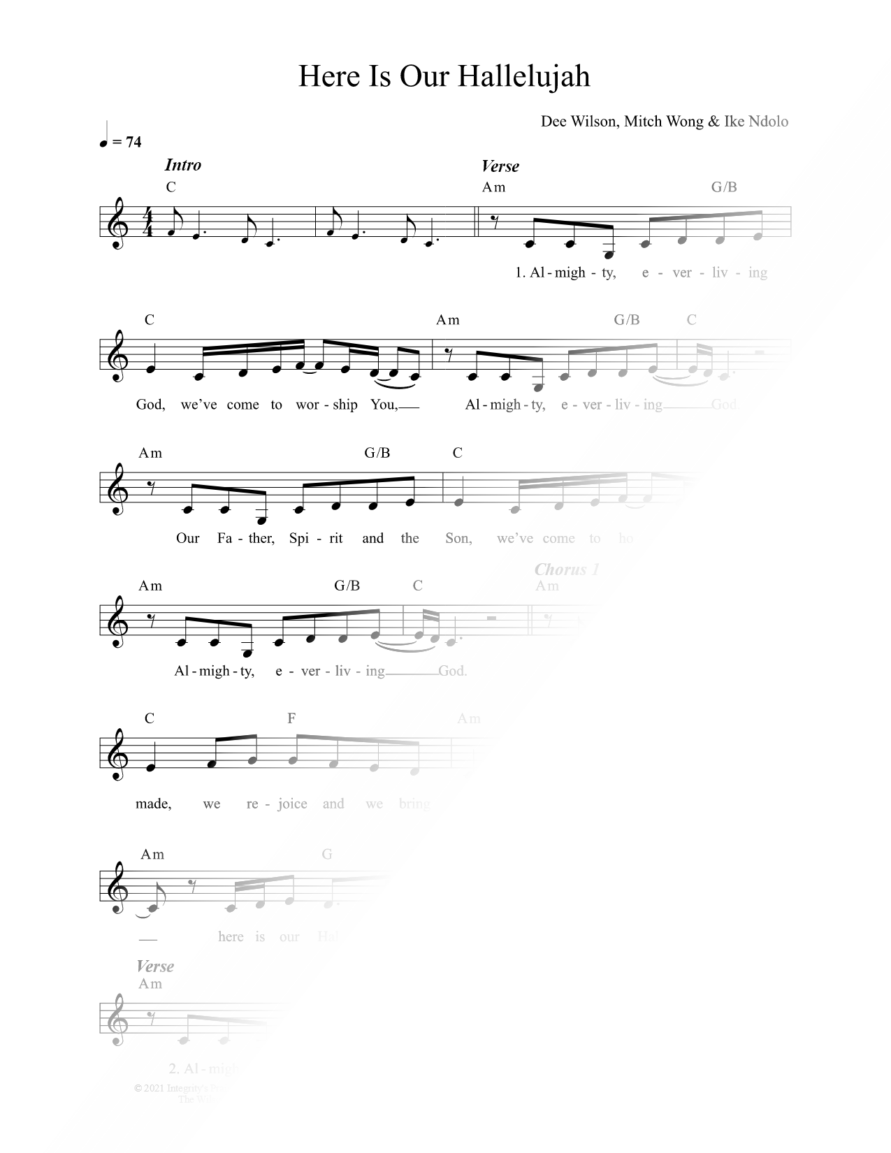 Here Is Our Hallelujah