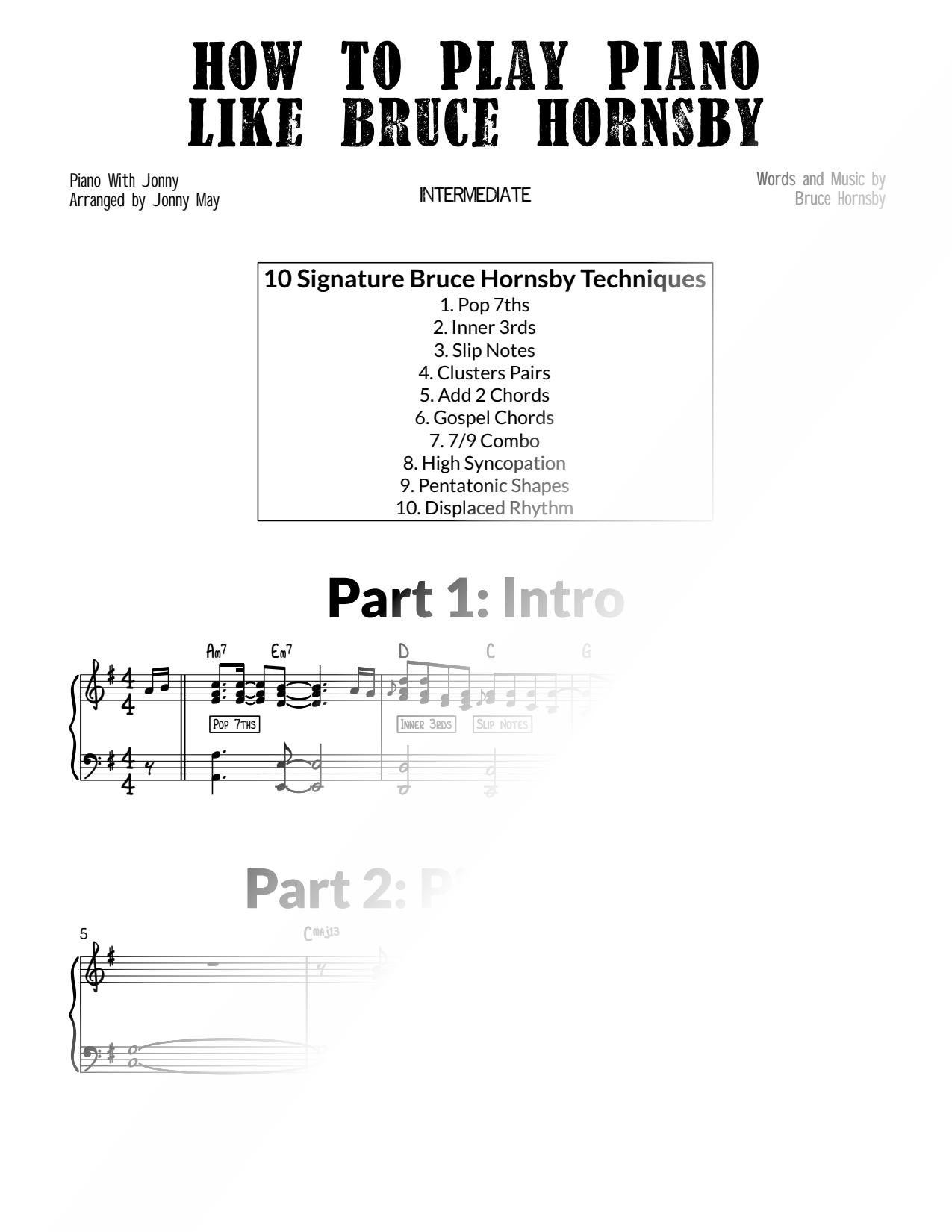 How to Play Piano Like Bruce Hornsby - PWJ