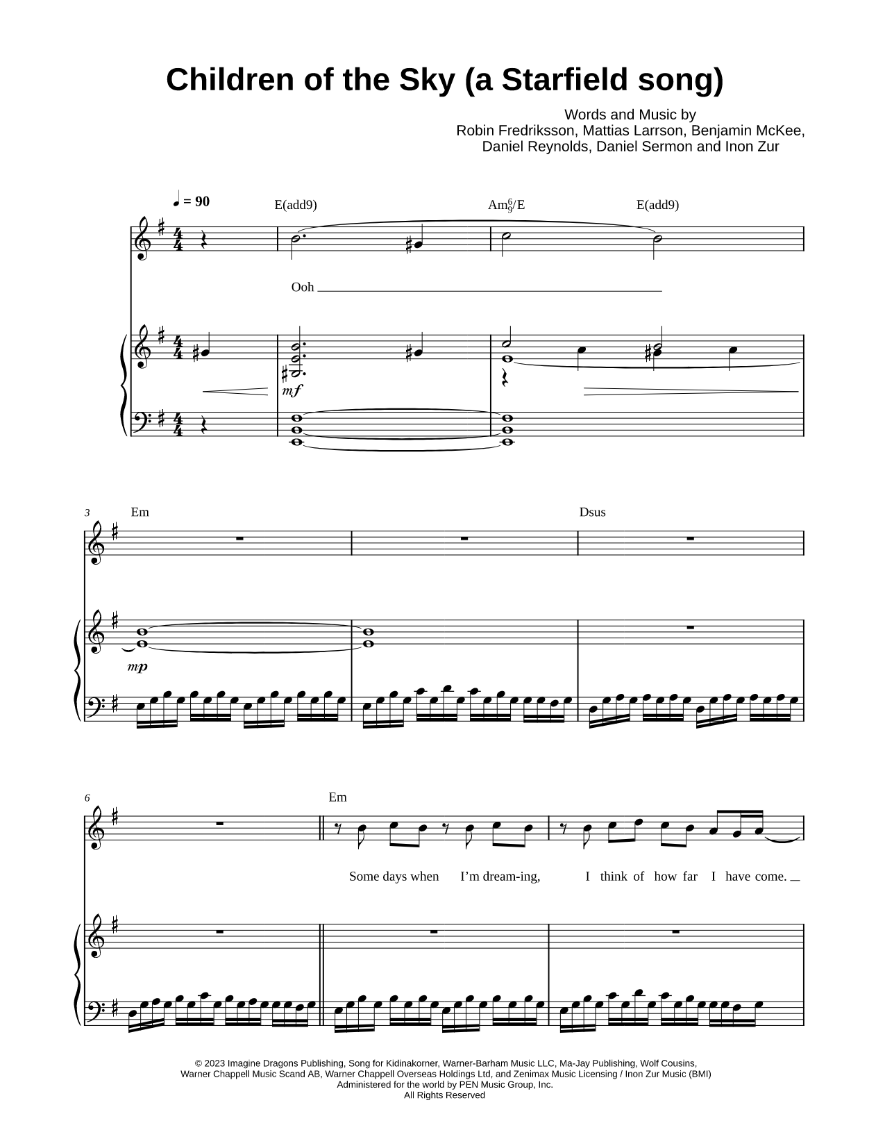 Children of the Sky (a Starfield Song)