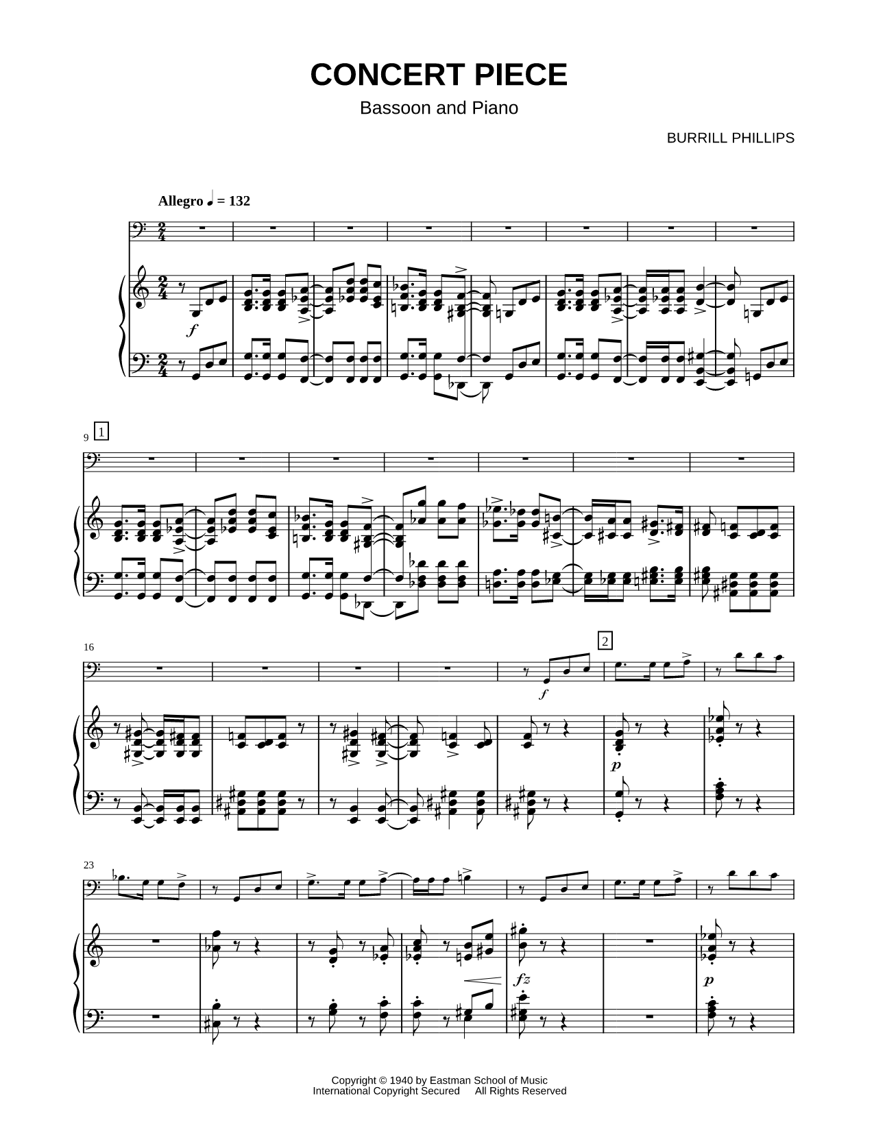 Concert Piece - Bassoon & Piano
