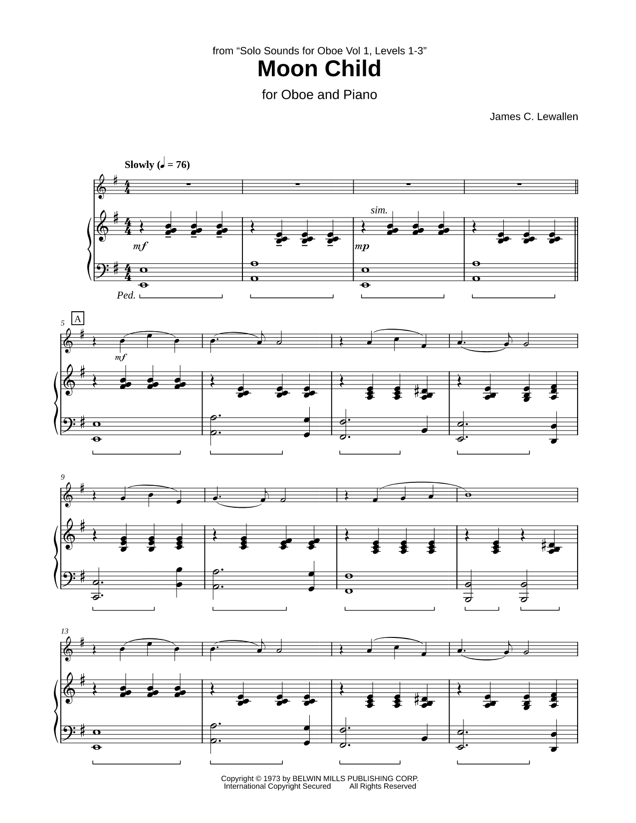 Moon Child - Oboe & Piano