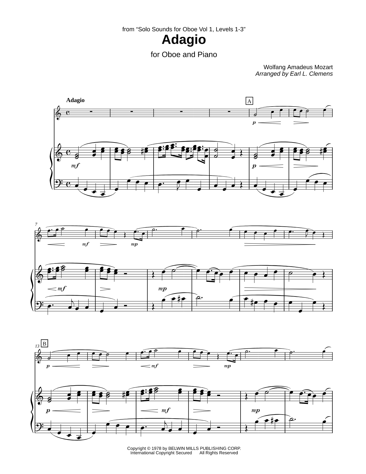 Adagio - Oboe & Piano