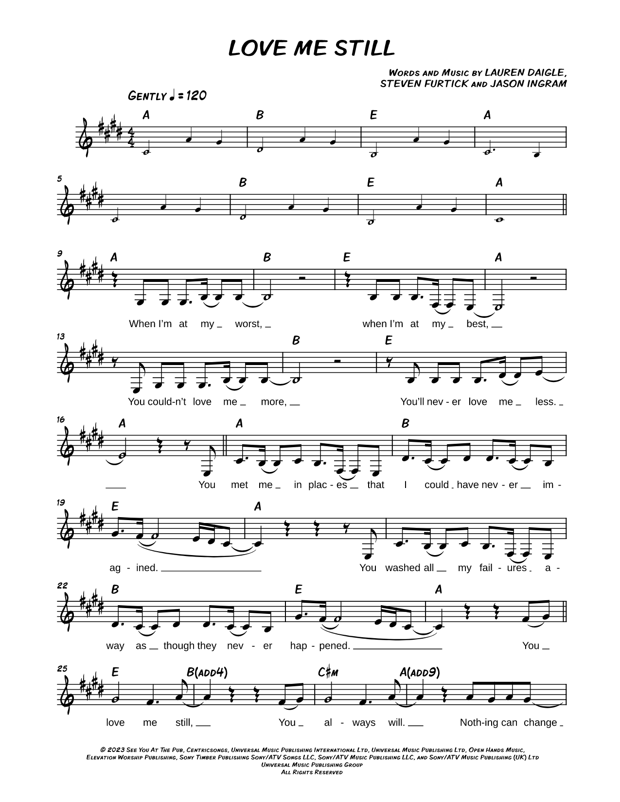 Love Me Still - Lauren Daigle
