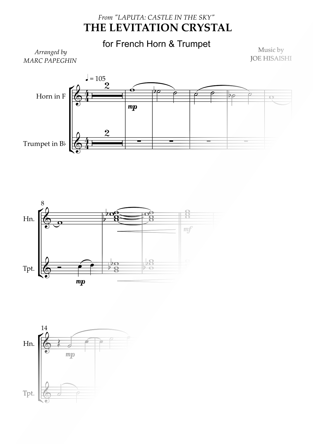 The Levitation Crystal - French Horn & Trumpet