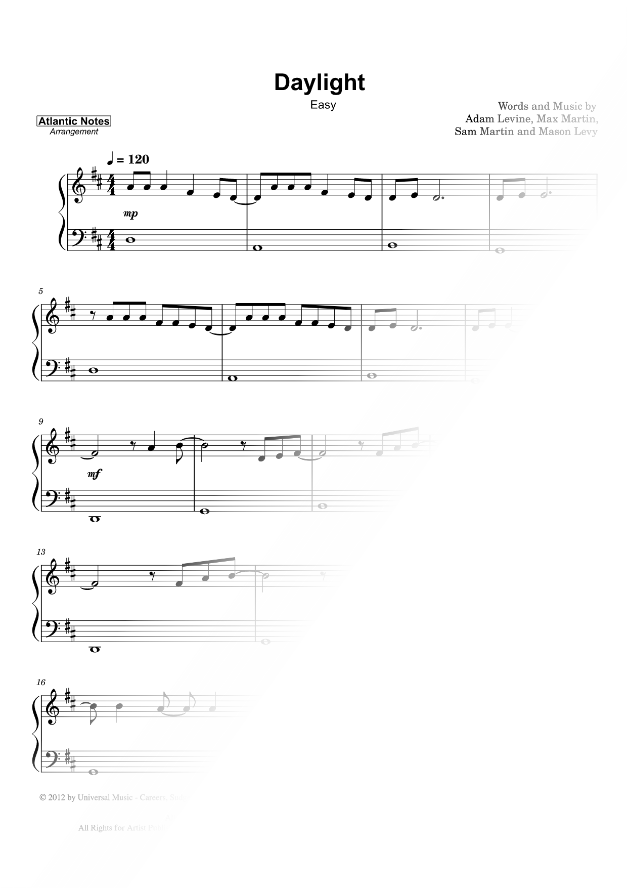 Daylight [easy]