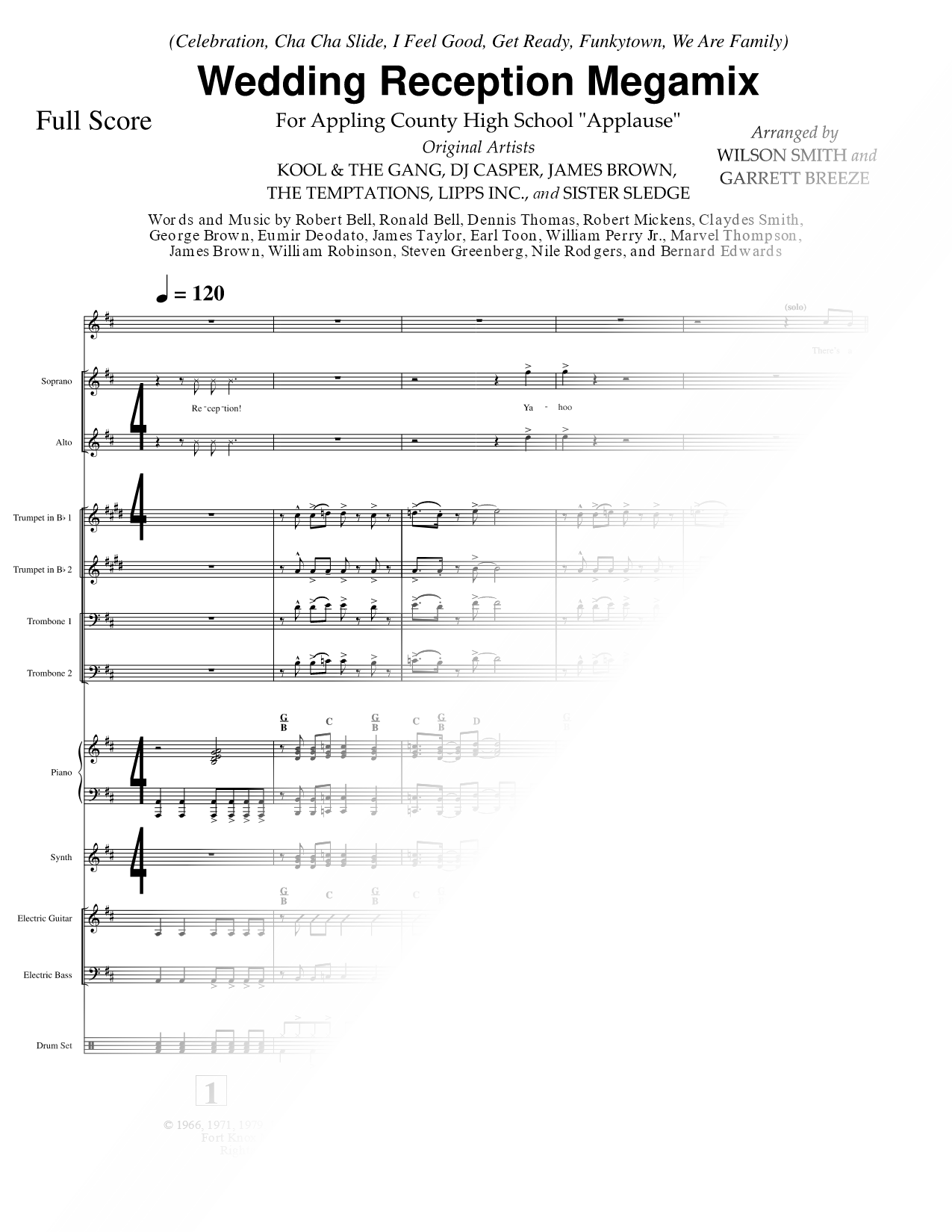 Wedding Reception Megamix [instrumental ensemble]