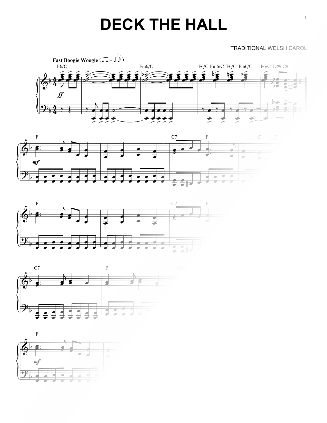 Deck the Halls [Boogie Woogie version]
