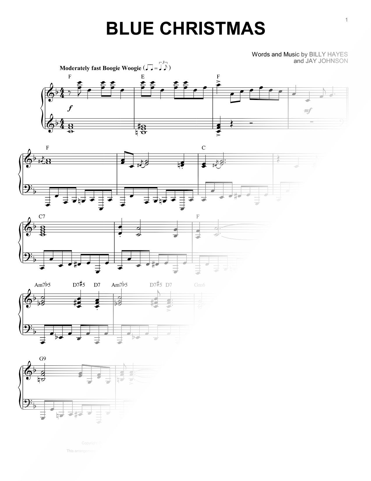 Blue Christmas [Boogie Woogie version]