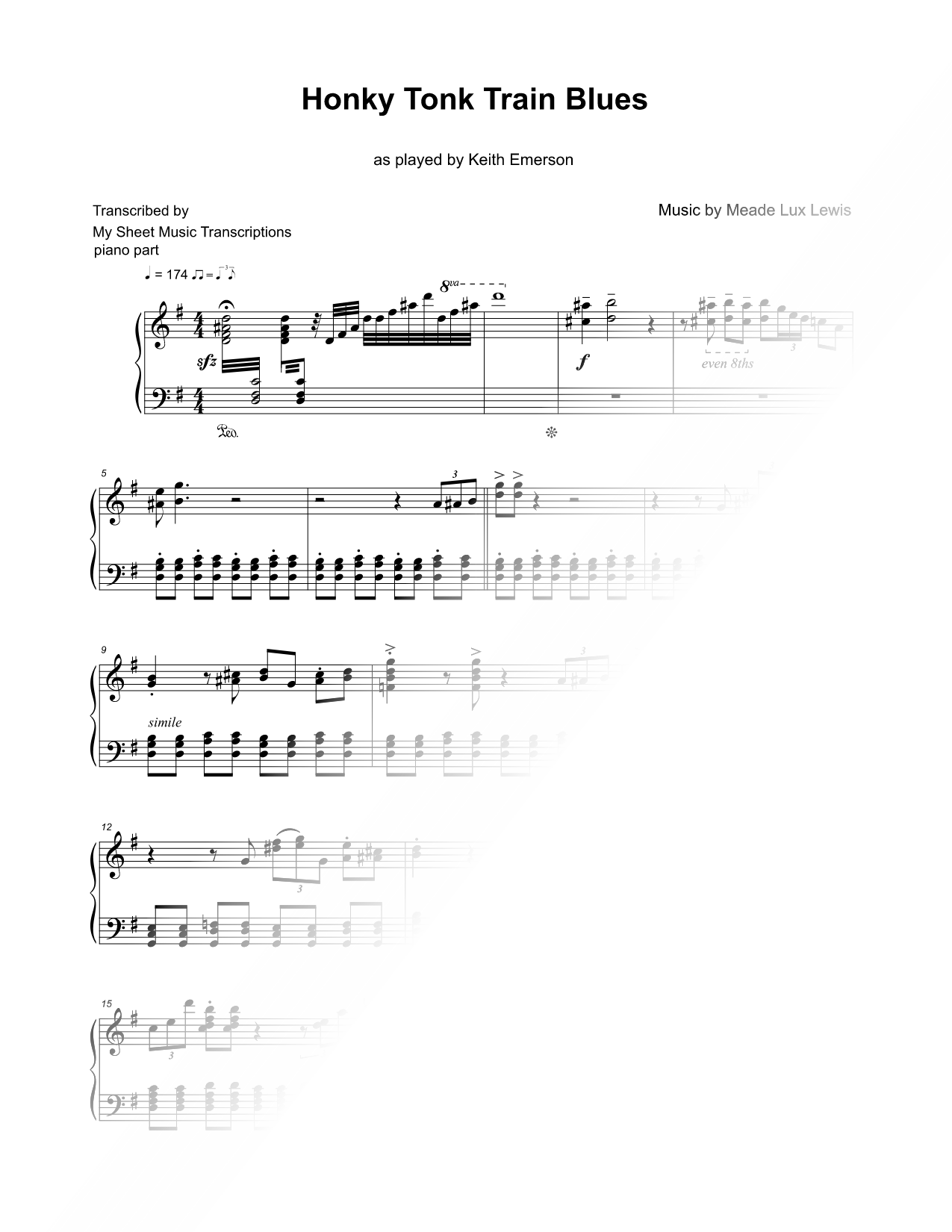 Honky Tonk Train Blues (Keith Emerson)